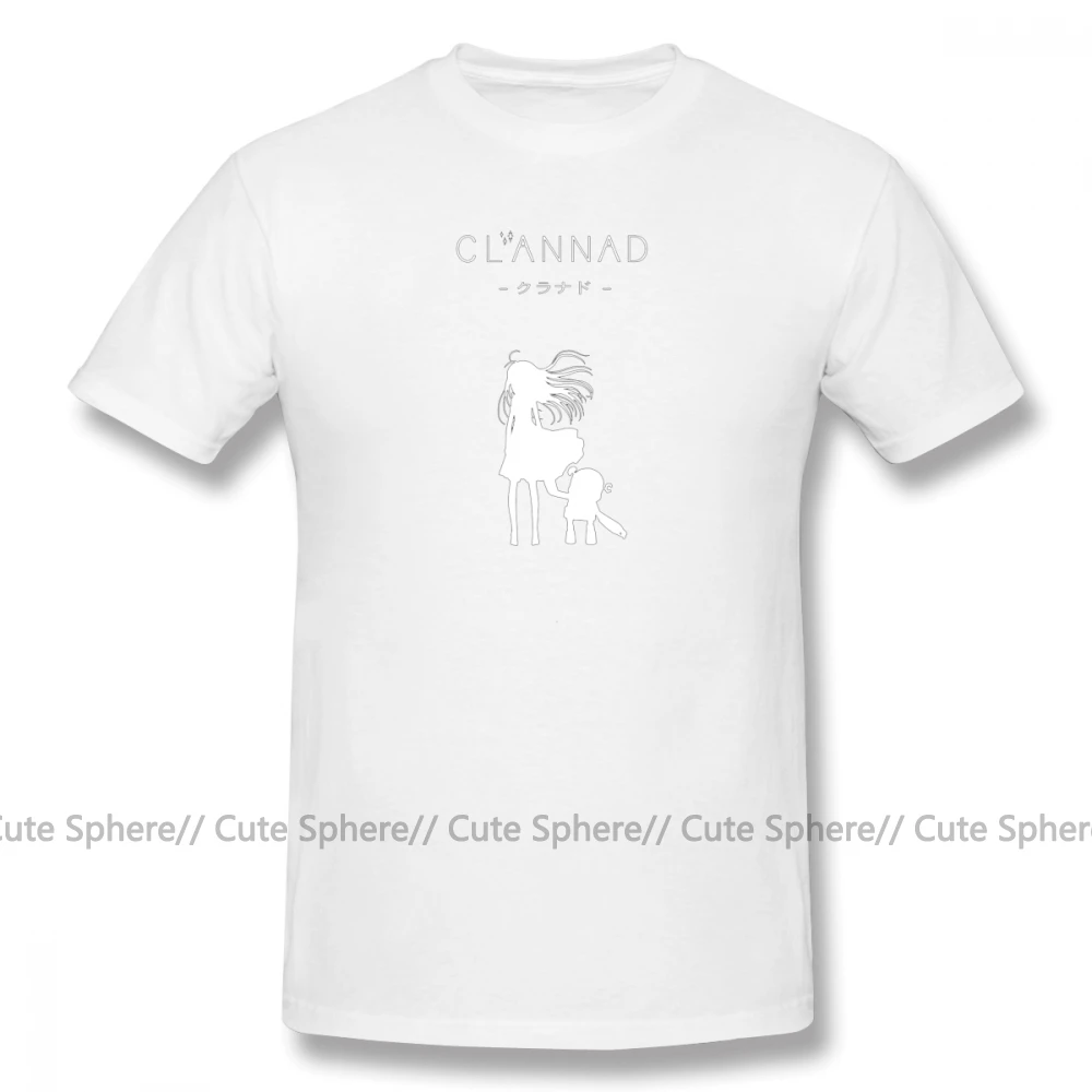 Clannad/футболка, CLANNAD Robot, белая футболка, летняя футболка из 100 хлопка, футболка с потрясающим принтом 5x - Цвет: White