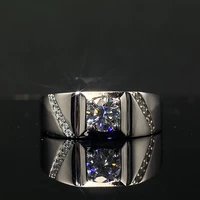 925 sterling silver moissanite ring for men fashion diamond rings men wedding promise classic mens wedding ring