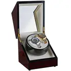 Автоматическая коробка для часов 18x18x20 см из красного дерева, деревянный Uhrenbeweger Horlogeopwinder, намоточный двигатель, шейкер, ротатор, шкатулка