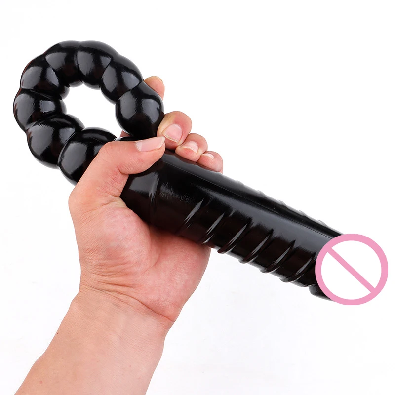 Новые 40 см мягкие длинные большой тянуть шарики Анальная пробка двойная головка