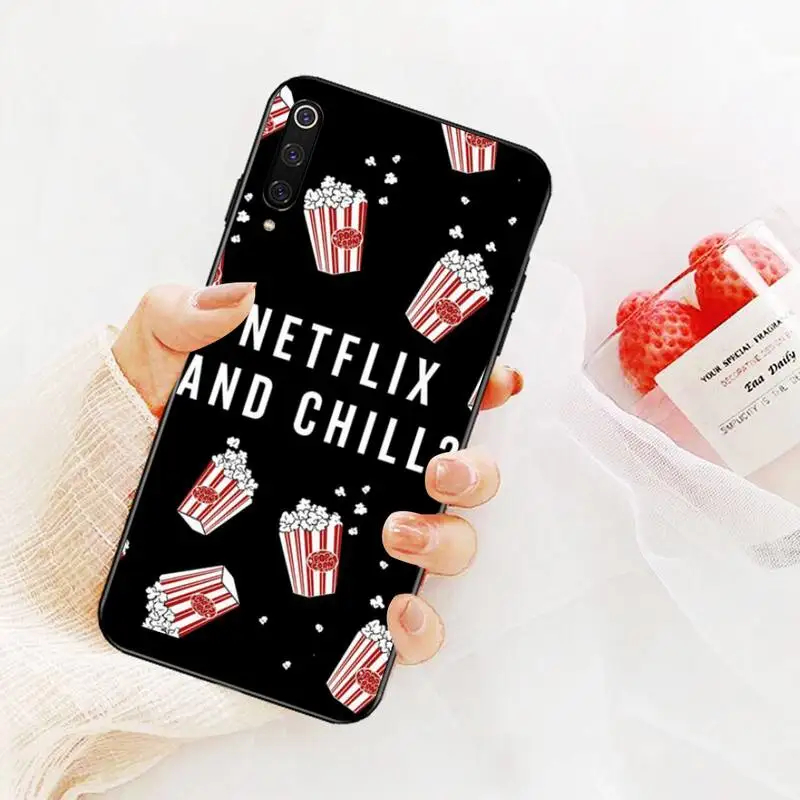 HPCHCJHM часы Netflix ТВ шоу мягкий силиконовый черный чехол для телефона Xiaomi Mi9 9SE 8SE