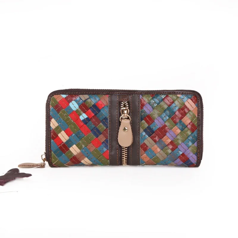 

luxury leather fashion wallet for women elegant Ladies Long Green European style designer card wallets pocket bag Leather bag