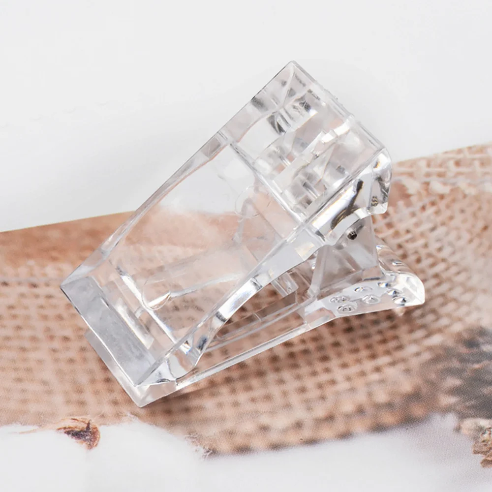 

8pcs Professional Nail Tips Clips Transparent Finger Extension Clips Manicure Tool for Nail Beauty Shop
