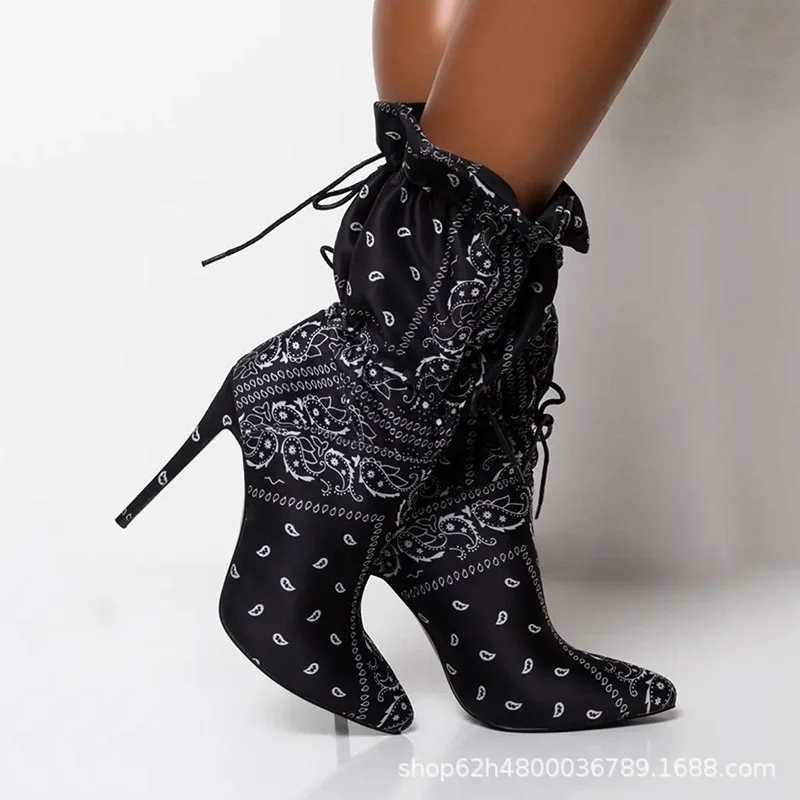

Women's boots, women's boots, middle boots, high heel pointed boots, middle boots, women's Boots
