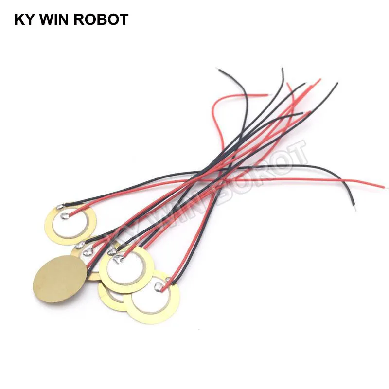 10 Pcs Piezoelectric Piezo Ceramic Wafer Plate Dia 15mm For Buzzer Loudspeaker