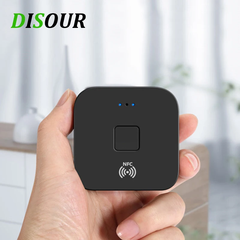 

Аудио-ресивер DISOUR Bluetooth 5,0, RCA, 3,5 мм, 3,5 AUX-разъем, стерео, музыка, NFC, беспроводной адаптер для автомобиля, телевизора, домашнего динамика, Автом...