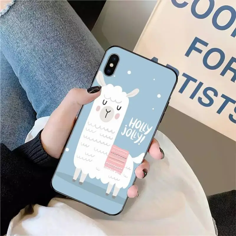 

lama Llama Animals Phone Case for iPhone 11 12 pro XS MAX 8 7 6 6S Plus X 5S SE 2020 XR mini
