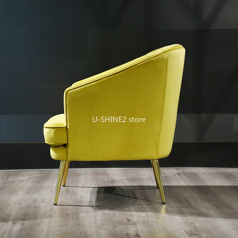 U-BEST Европейский Стиль удобные одноместное кресло в форме яйца из золотистого