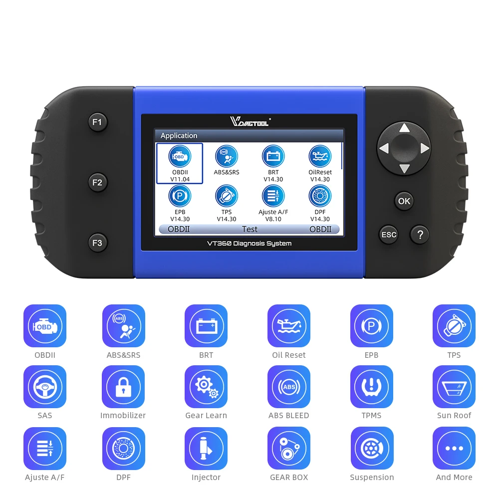 Автомобильный диагностический сканер VDIAGTOOL VT600 OBD2 инструмент для диагностики