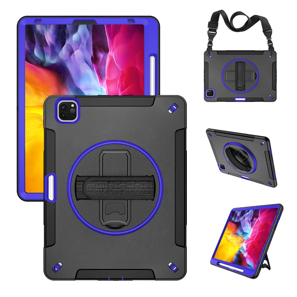 Держатель для ручного ремня + чехол s плечевого iPad Pro 12 9 2020 & 2018 2017 2015 11 гибридный