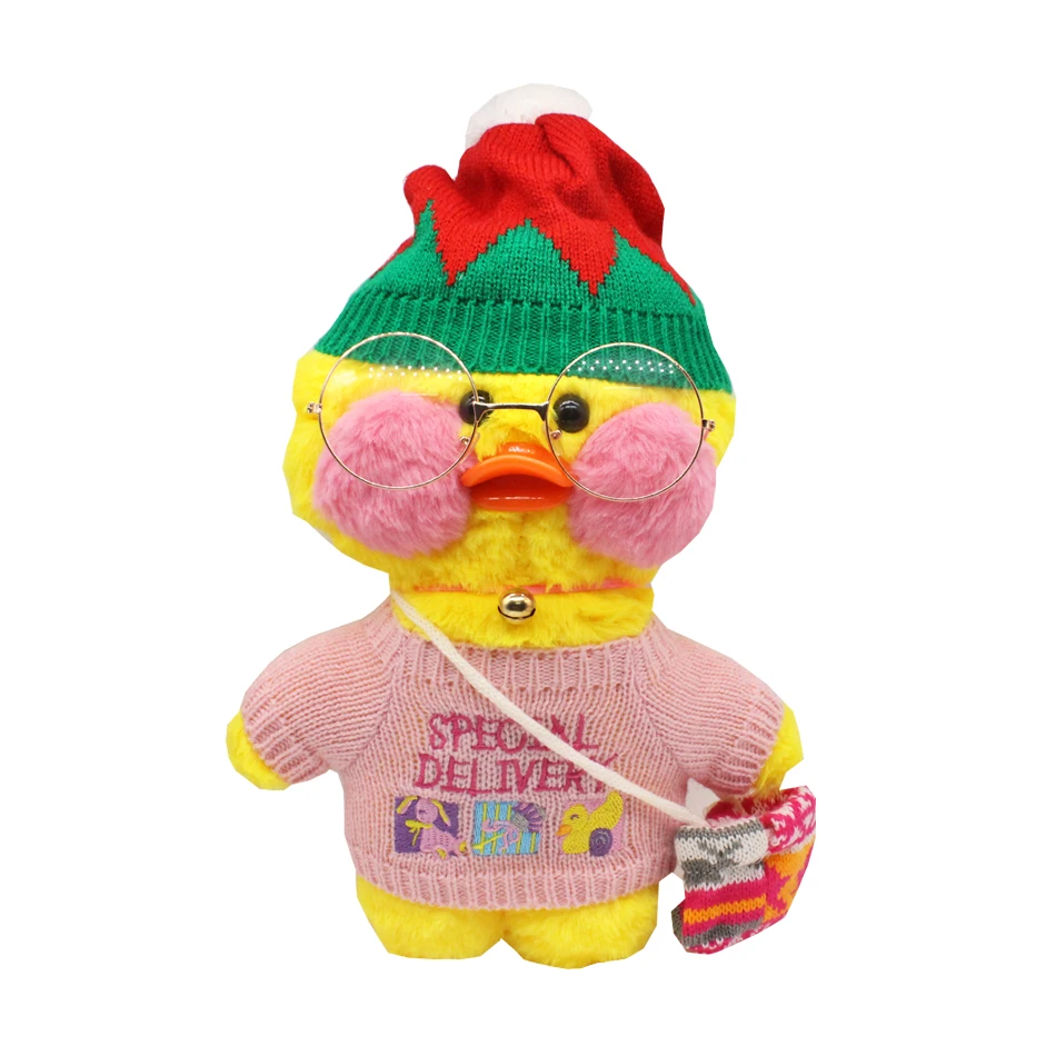 

For 31cm Plushies Duck Clothes and Accessories Cute Mimi Yellow Duck Lalafanfan Animal Dolls For Children's Toys Birthday Gifts