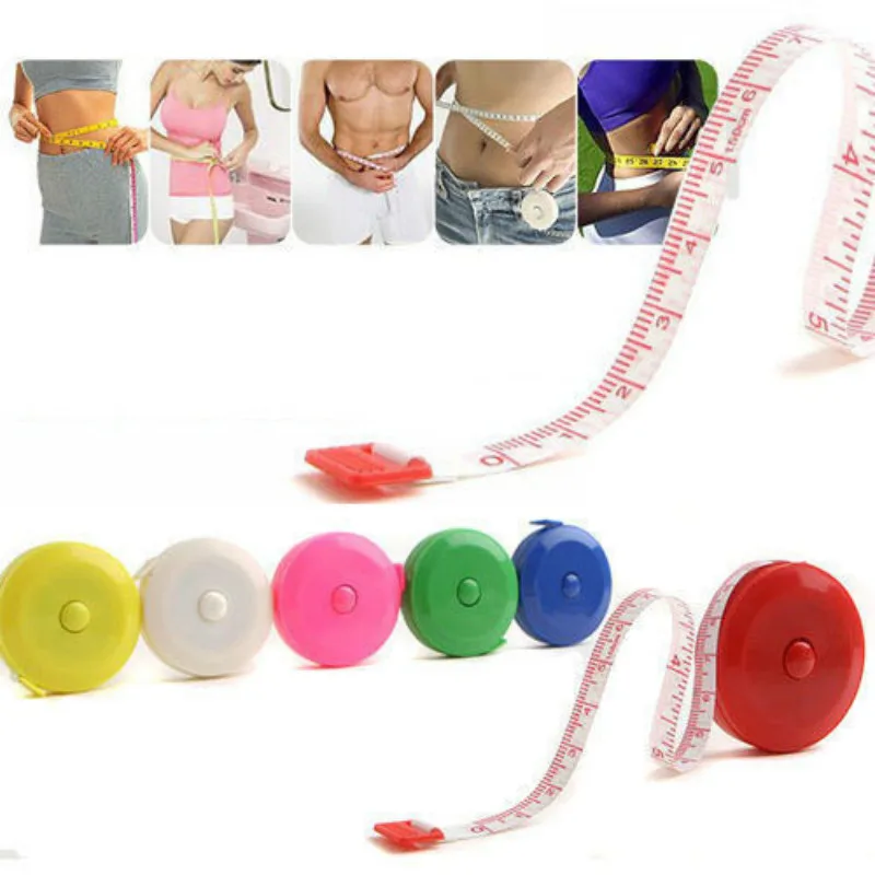 1PC Mini Retractable Ruler Tape Measure Sewing Tailor Cloth Soft Flat Monitor Body Tools 60 inch 1.5M | Дом и сад