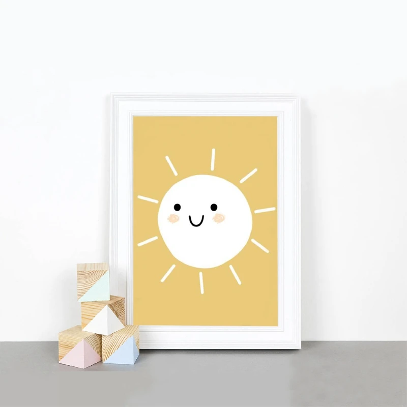 Солнце клёш и проектом холст картины милый солнечный свет украшение для детской