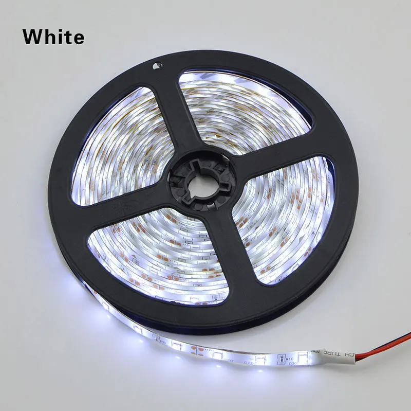 5 м или 10 м/упак. 2835 SMD более яркий, чем 3528 5050 SMD светодиодный светильник 12 В постоянного тока 60 Светодиодный s/M Внутренняя декоративная лента белый синий красный - Испускаемый цвет: Белый