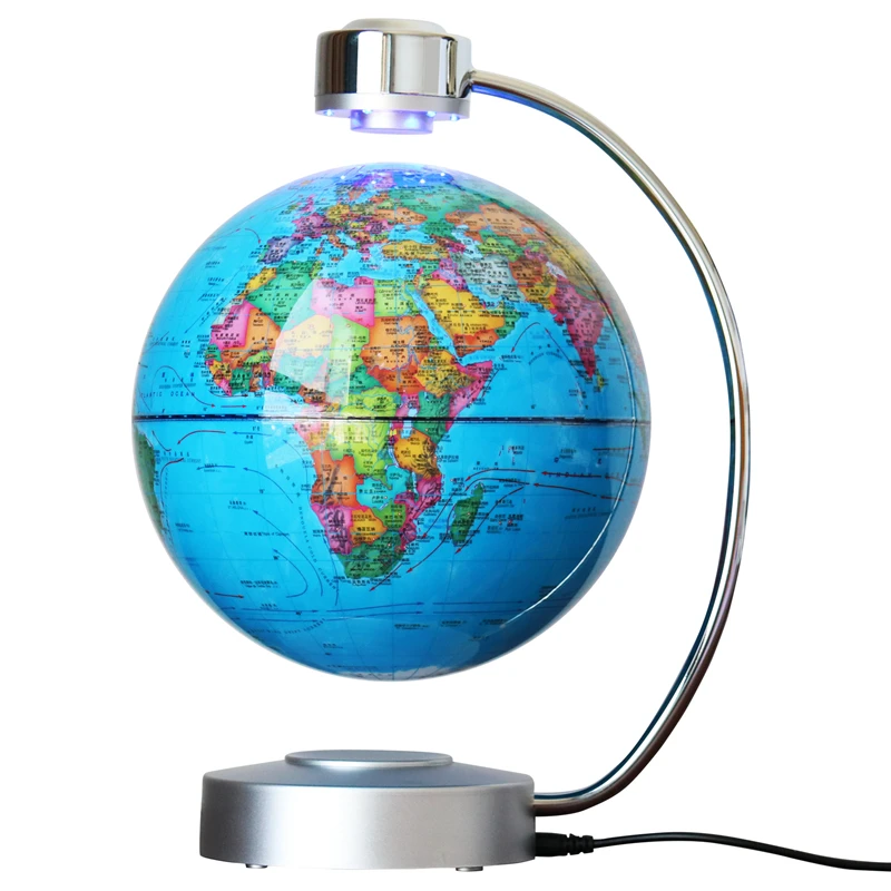 Ночник с магнитным левитирующим глобусом вращающийся светодиодный светильник