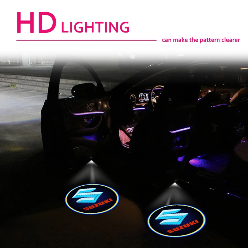 2 шт. украшение автомобиля Led пригласительные огни в дверь светильник