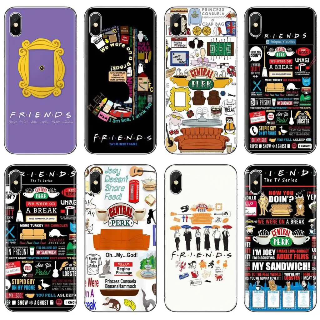 

Friends Funny Tv Show logo Silicone Skin Case For iPhone iPod Touch 11 12 Pro 4 4S 5 5S SE 5C 6 6S 7 8 X XR XS Plus Max 2020