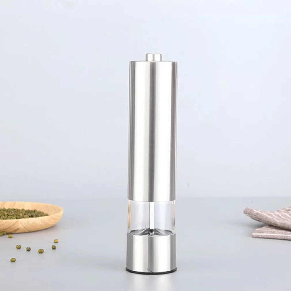 

Electric Pepper Grinder Salt Spice Herbal Containers With LED Lights Easy Clean Home Kitchen Cooking BBQ Tools