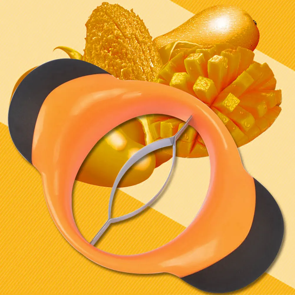 

Stainless Steel Mango Slicer Fruit And Vegetable Peeler With Non-Slip Handle Creative Cutting Tool For Kitchen Craft Corer