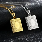 Ближний Восток арабское мусульманское религиозная Библия кулон ожерелье открываемое и закрываемое ожерелье с фото ожерелье ювелирные изделия праздничный подарок ожерелье