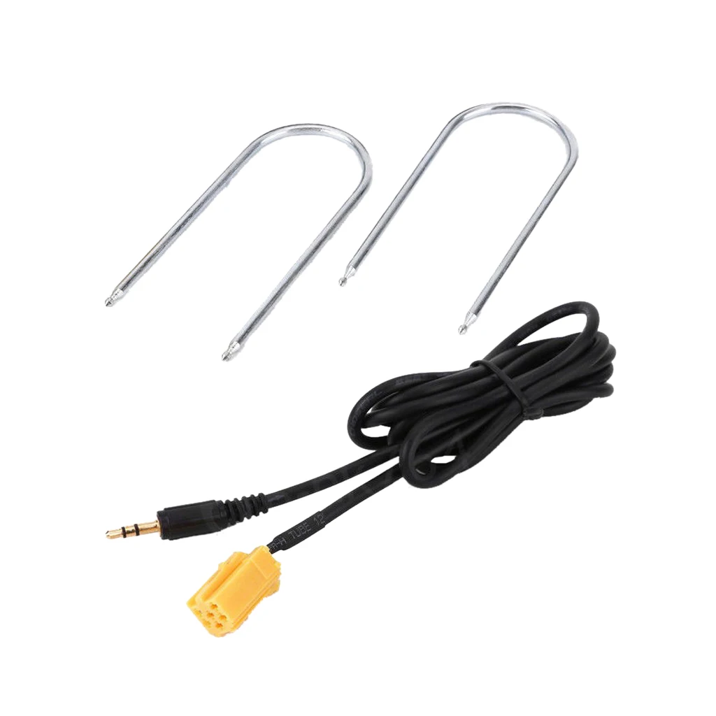 

3.5mm Car AUX Audio Input Cable Adapter Converter Cord &Tools for Citroen Sega C2, 150CM Length
