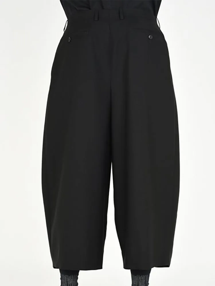 Men's Casual Pants, Wide Leg Pants, New Fashion Trend In Summer, Dark Loose Harlan Pants, Octuple Pants, Samurai Pants