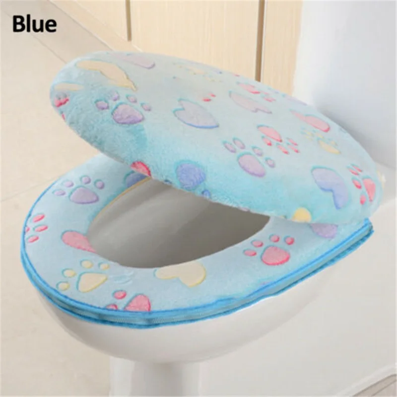 

Fashion Toilet Seat Closestool Washable Cushion Bathroom Warmer Mat Cover Pad Soft