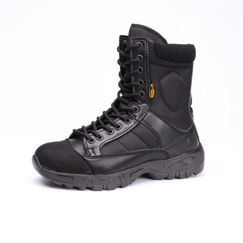 Black Combat Boots Desert Tactical Military Shoes Safety Shoes Special Force Waterproof Army Boot Lace Up Combat Ankle Boots