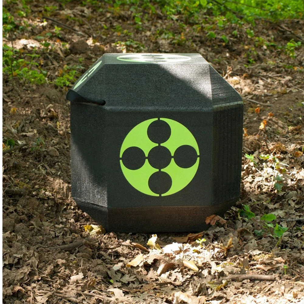 

1pc 18 Sides 3D Target Cube XPE Target with A Large Size Training Accessories (Black)