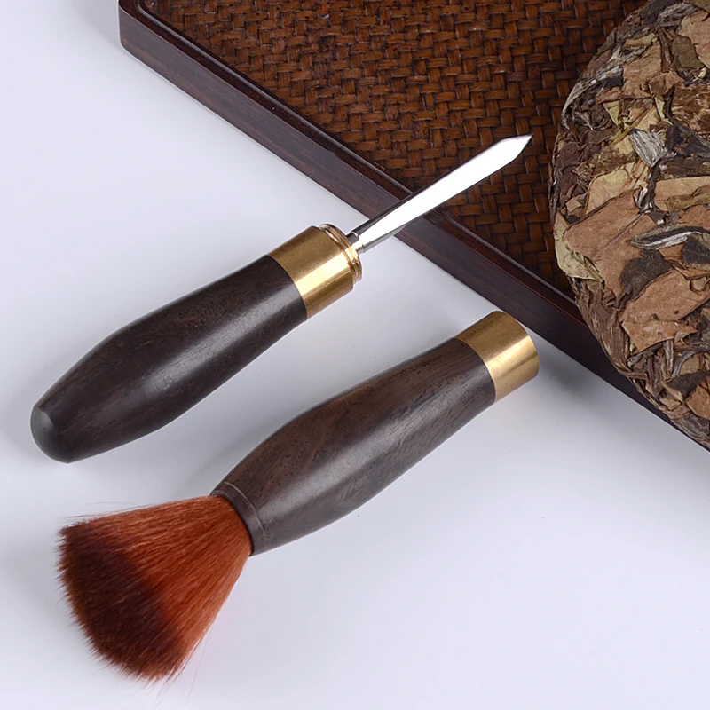 

Многофункциональная щетка для чая Puer для ножа, винтажная китайская ручная работа, искусственный нож для чая, тонкая чайная посуда 60