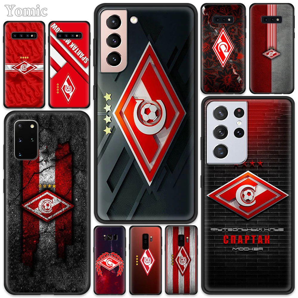 

Russian Spartak Moscow Football Black Case for Samsung Galaxy S20 FE S21 S10 Note 20 Ultra S8 10 Lite S9 Plus S10e Soft Cover