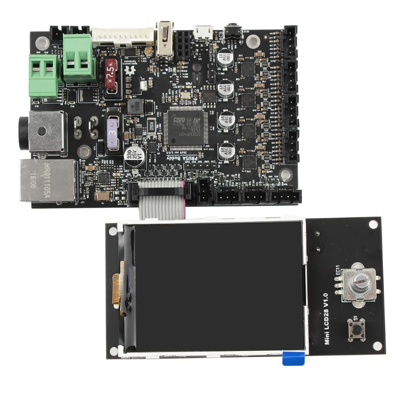 

Clone Prusa Buddy Control Board Integrated TMC2209 Driver + Mini LCD28 Screen For 3D Printer Parts Mainboard