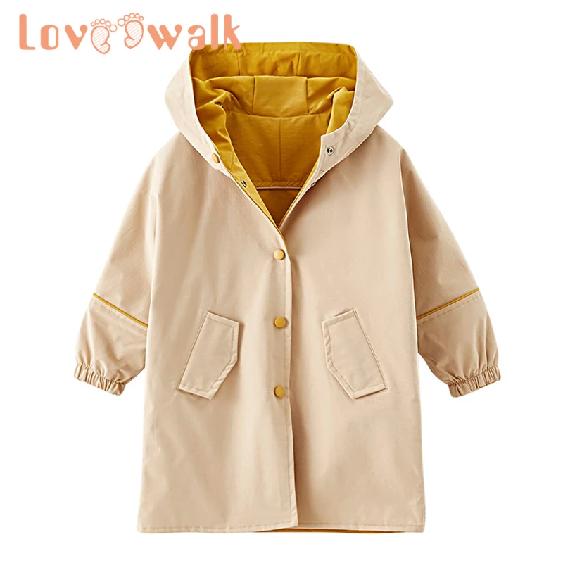 Новинка 2018 весенне-осенняя ветровка для девочек двухцветная одежда маленьких