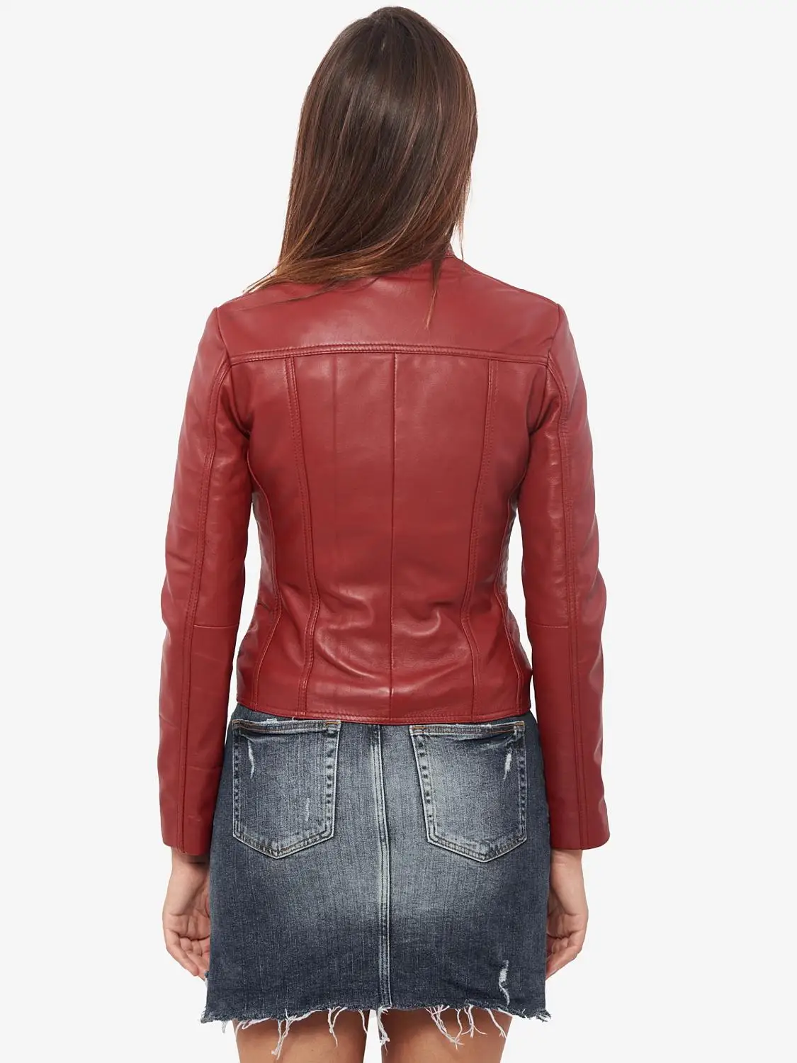 VAINAS European Brand Women Genuine leather jacket for women Real sheep leather Motorcycle jackets Biker jackets Zate