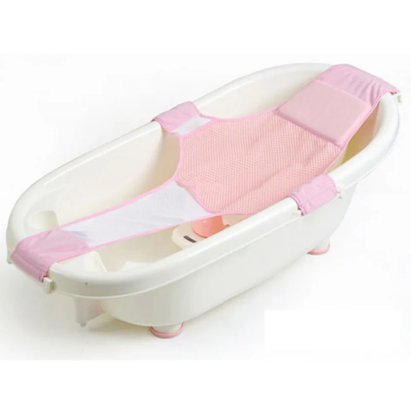 

Newborn Infant Adjustable Bath Tub Pillow Seat Mat Cross Shaped Non-slip Baby Bath Net Mat Kids Bathtub Shower Cradle Bed Seats