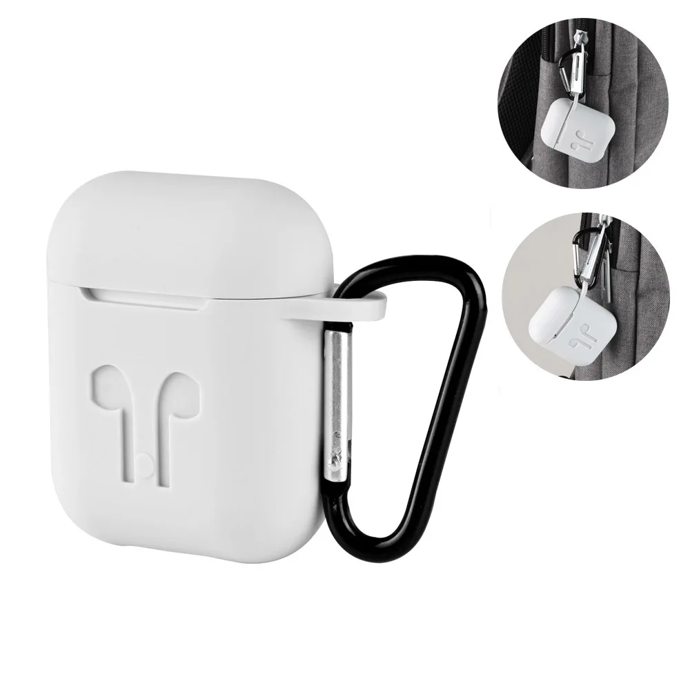 Мягкий силиконовый чехол s для Apple Airpods защитный противоударный Air Pods наушники с