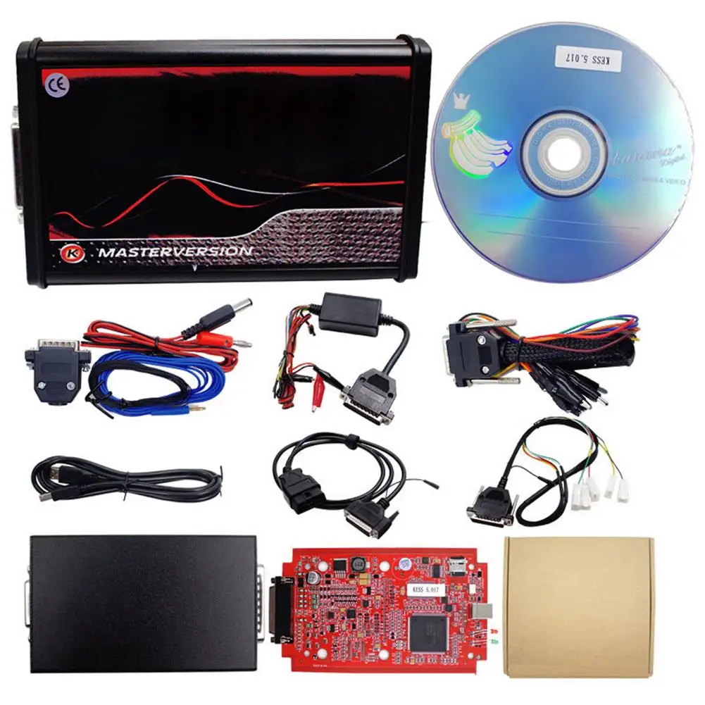 Онлайн 2 80 EU Red KTAG V2 прошивка V5.017 47 7 020 Master OBD2 менеджер набор для настройки