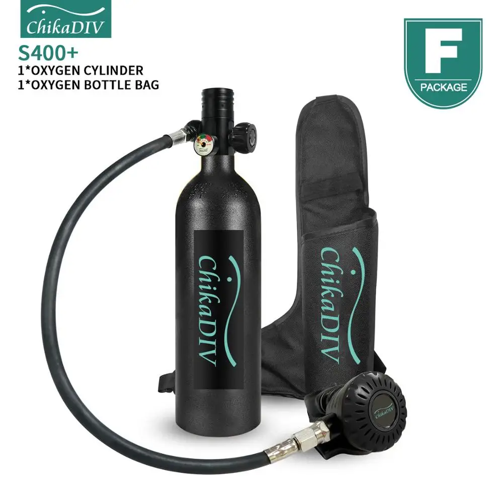 Погружной кислородный баллон ChikaDIV Mini вращение на 360 ° емкость 1 литр 15 20 минут