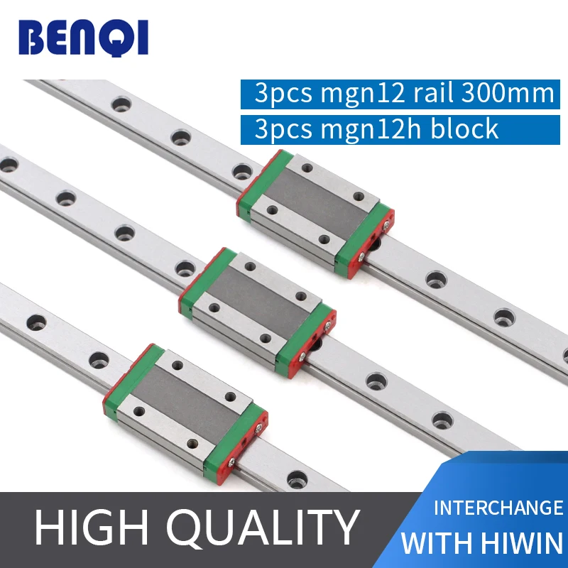 Линейные направляющие 3 шт. mgn12 300 мм + MGN12H блок|mgn12h block|linear guidewaymgn12 3pcs |