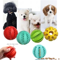 dogs chew toy dog feeder rubber pet feeding food ball tooth cleaning balls bite resistant puppy interactive training toy balls