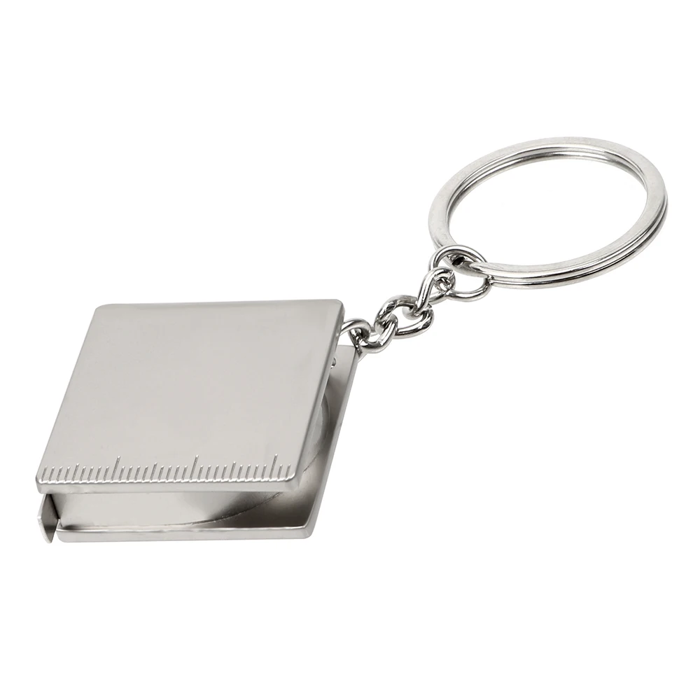 Tape Measure Pull Ruler Measuring Tools Keychain Key Ring Retractable Stainless Steel Keyring Gauging | Инструменты