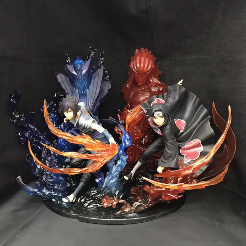 

21Cm Naruto-Figure Shippuuden Japananime Model Sasuke Uchiha Itachi Anime Peripheral Figure Pvc Doll Collectible Kids Toys Gift