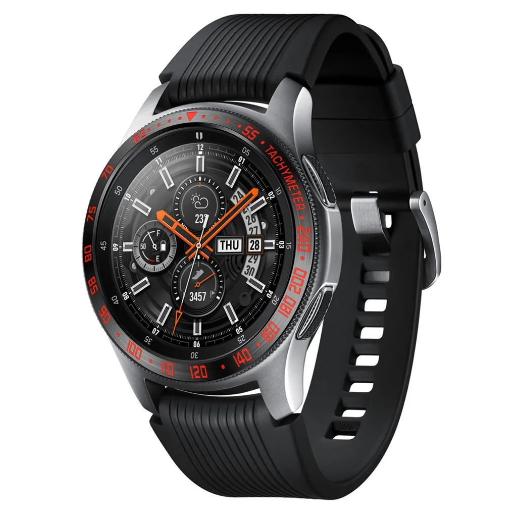Металлический ободок против царапин кольцо клеющаяся Крышка Замена для samsung Galaxy Watch 46 мм для Galaxy gear S3 Frontier и Classic A