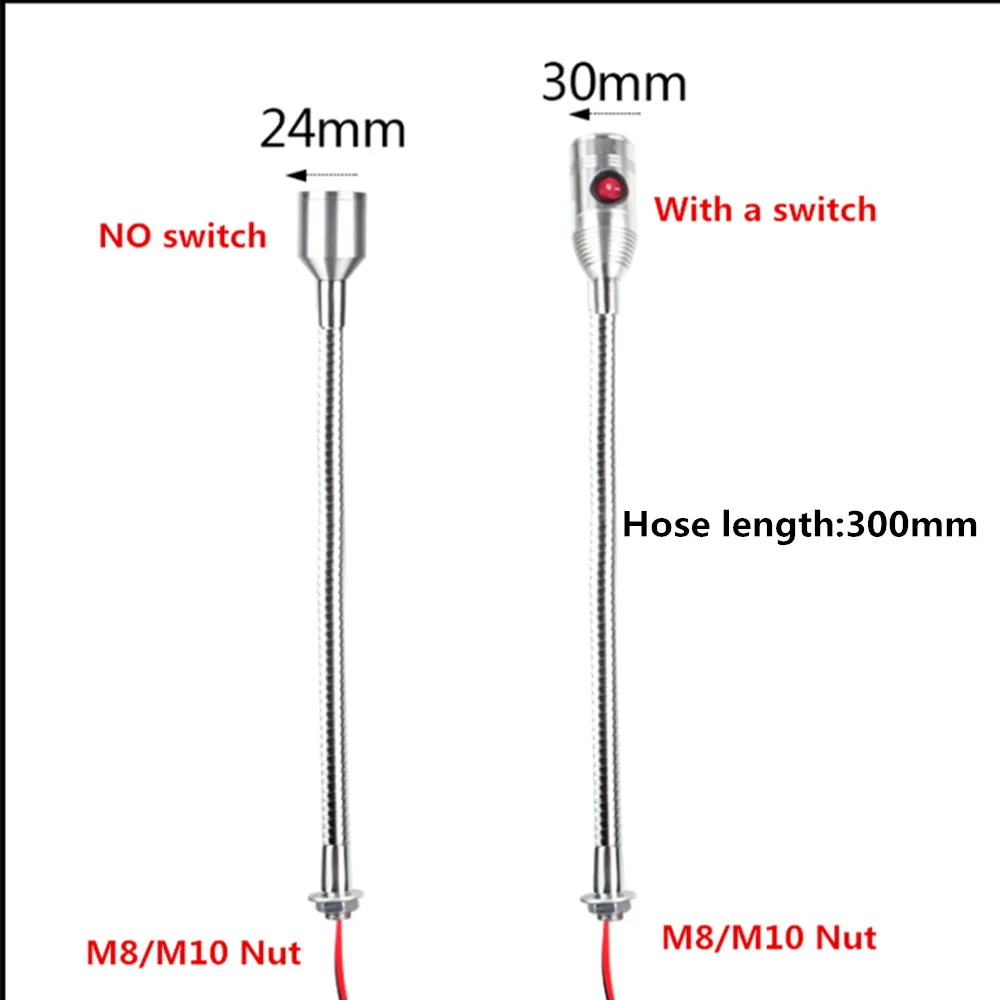 12V24V Lathe Working Light Led Pressing Machine Terminal Screw Fixed Table Universal Hose Lamp |