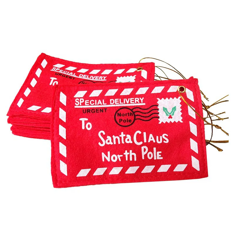 Конверт Рождественская елка висячий держатель карты Санта Подарочная сумка