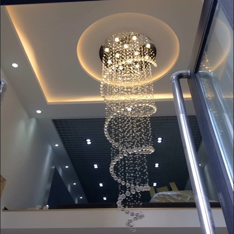 買取 スパイラルデザインのモダンなLEDシーリングライト,クリスタルシャンデリア,シャンパンカラー,モダンなデザイン,日曜大工,80 X H250cm