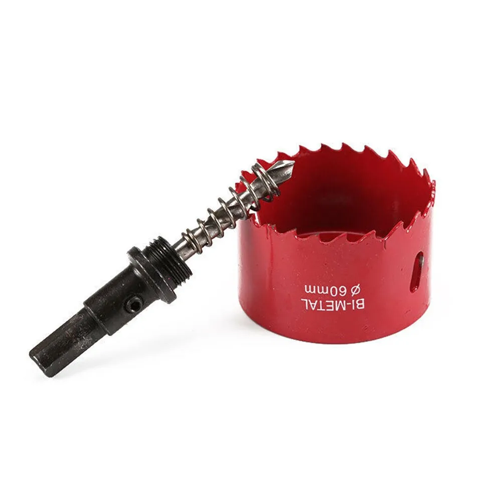 

3pc 60/80/100mm M42 Metal Hole Saw Holesaw Arbor Pilot DrillBit Wood Plastic+Rod Bimetal Hole Saw Power Tools