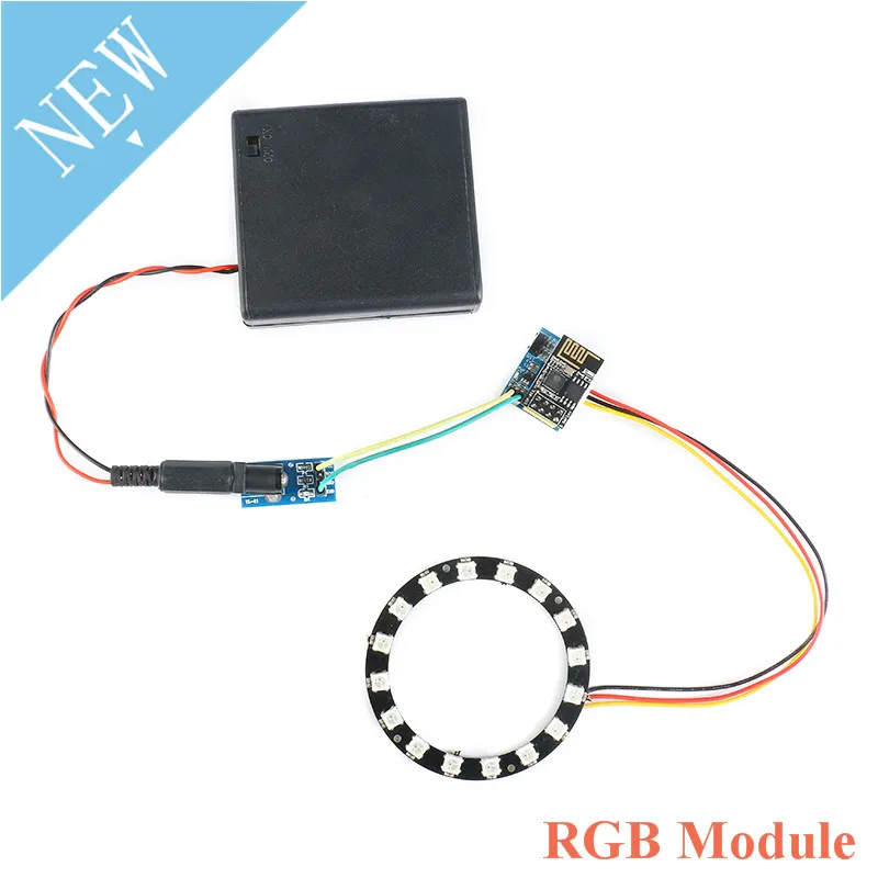 ESP8266 ESP-01 ESP-01S WS2812 RGB светодиодный светильник модуль для Arduino ESP 01 контроллер адаптер модуль электронный DIY Kit