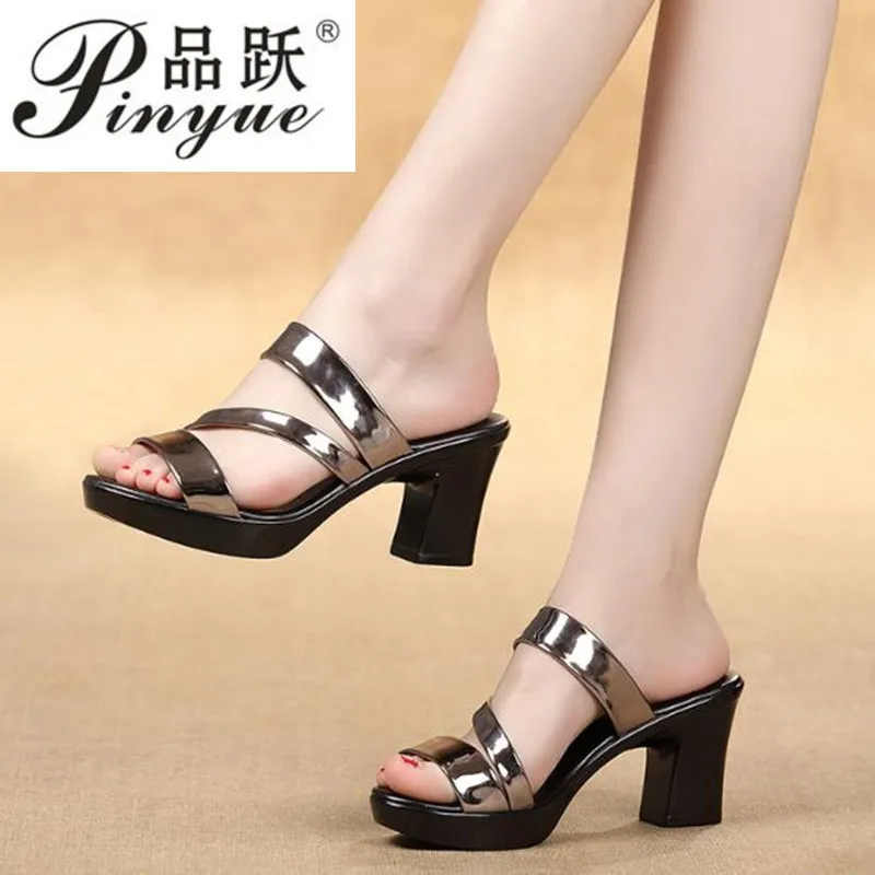 

Летние женские сандалии, шлепанцы, женская обувь на платформе и толстом высоком каблуке, сандалии для женщин