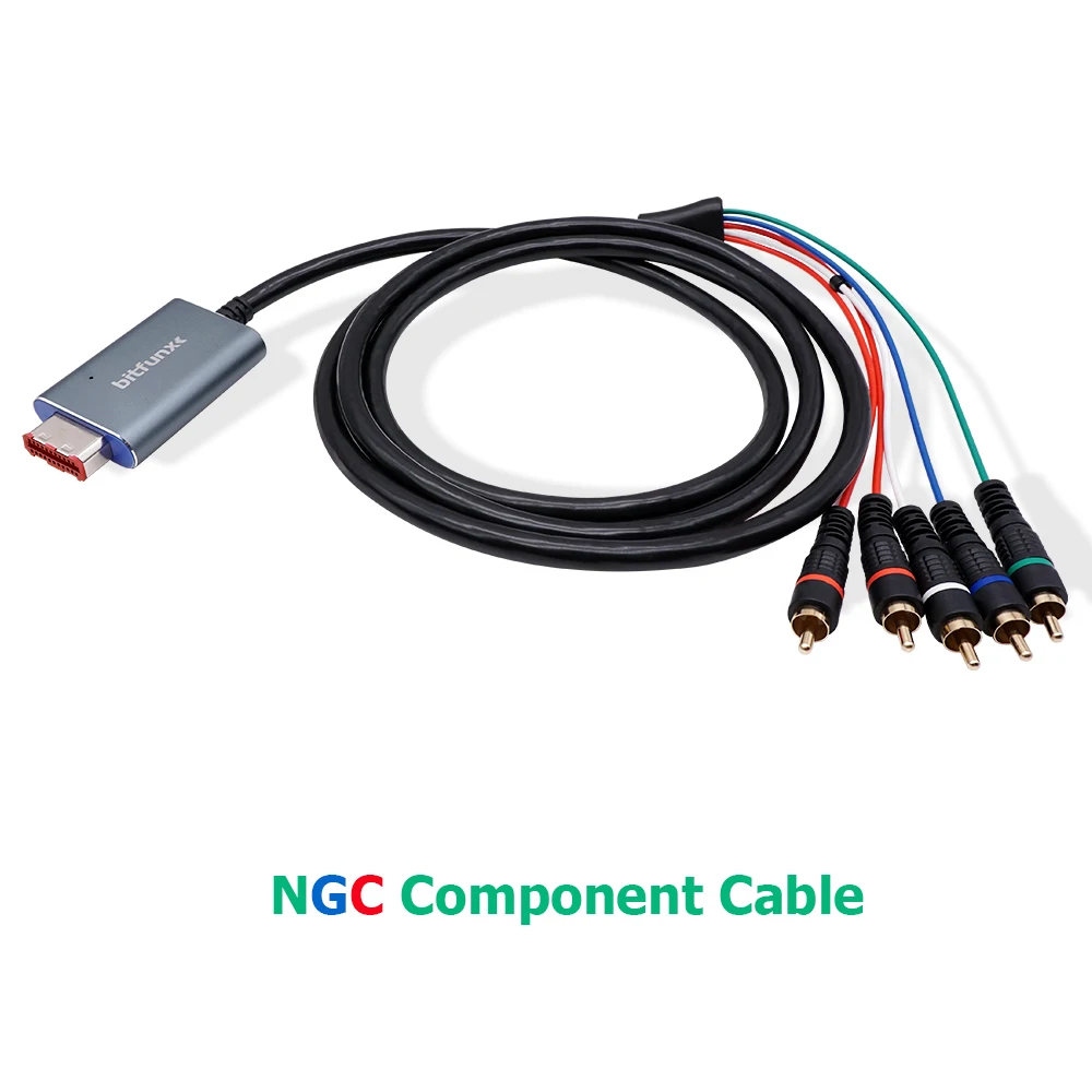 1 8m full audio component cable for ngc gamecube game consoles display the cleanest image possible ngc component cable free global shipping